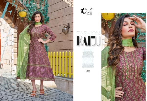 Kinti Heena 1 Festive Wear Rayon Kurti With Dupatta Collection